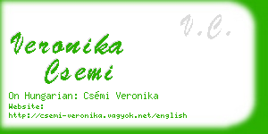 veronika csemi business card